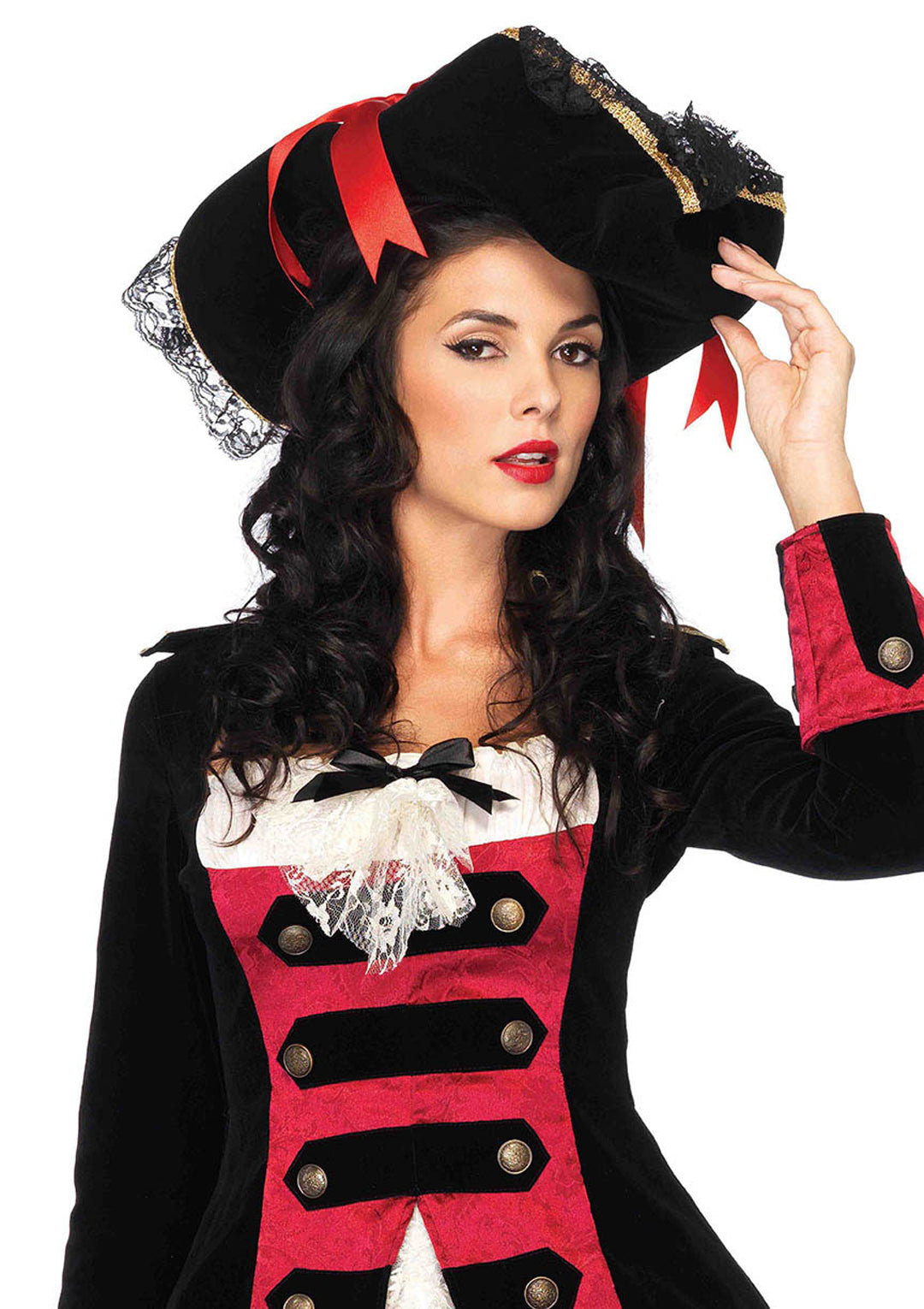 Women's Swashbuckler Hat w/ Lace Trim