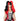 WIG101 Black Red Wig - Roma Costume Accessories - 1