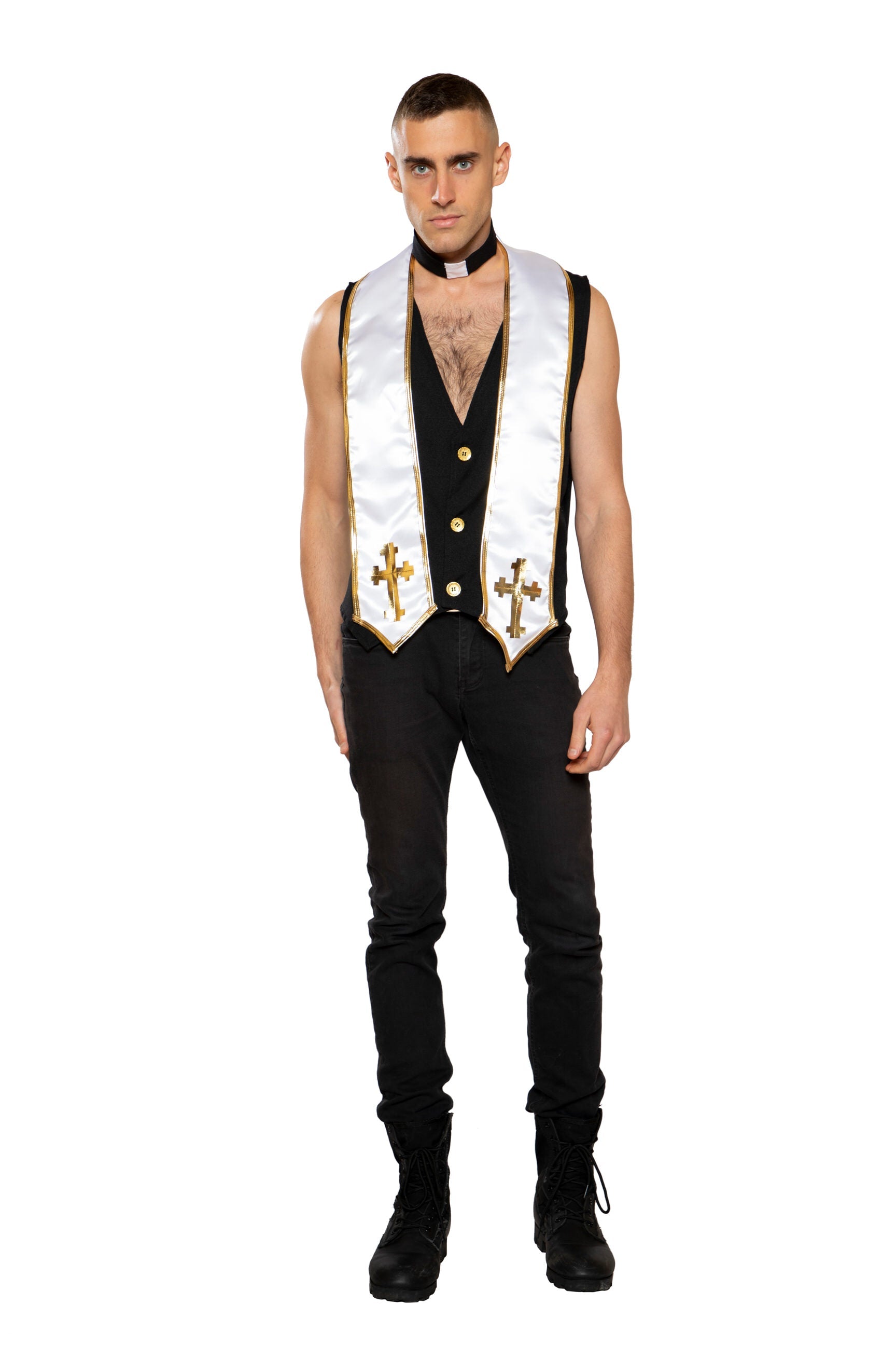 Mens Priest Costume (2 pcs)