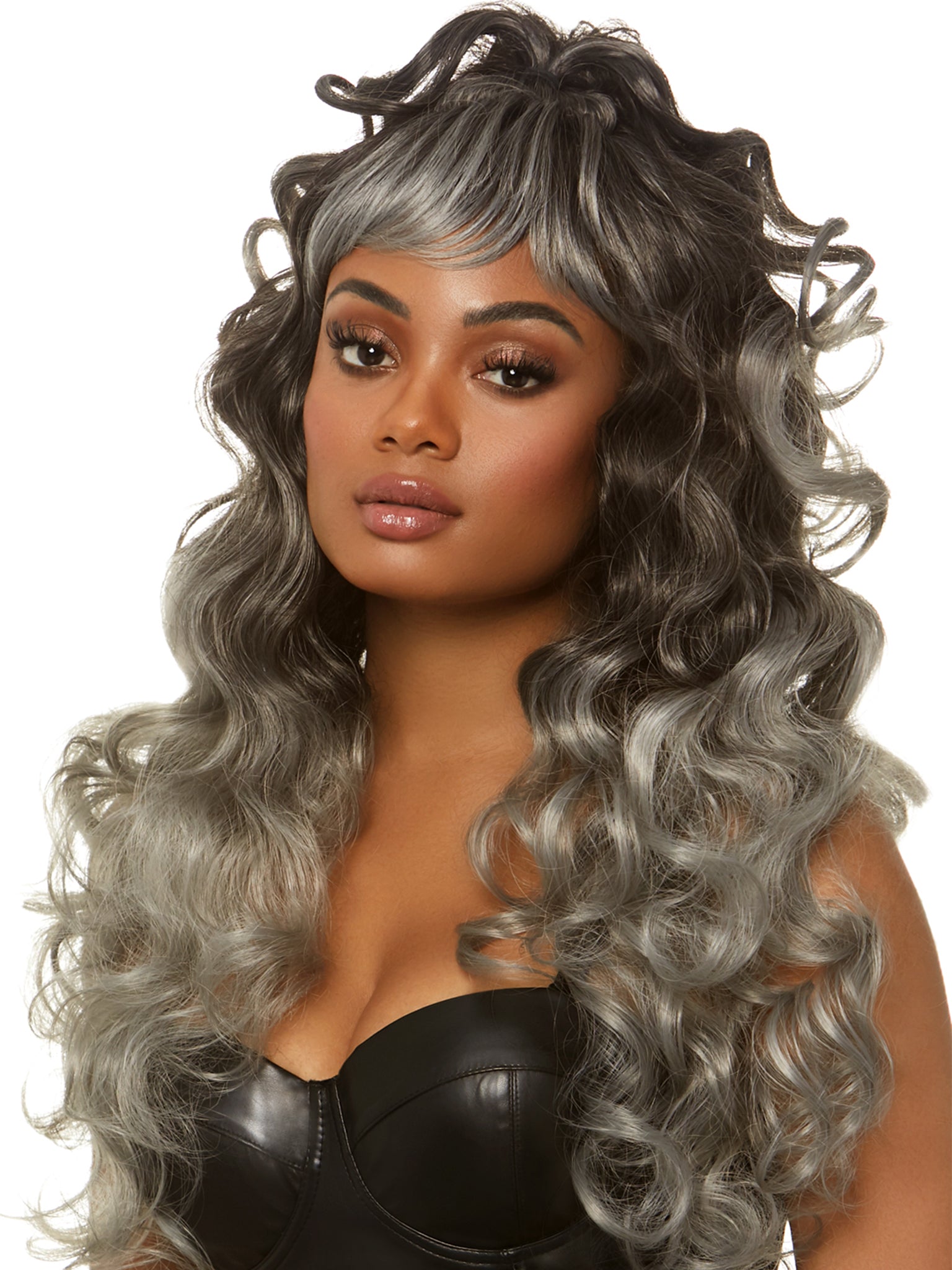 24" Long Curly Ponytail Wig