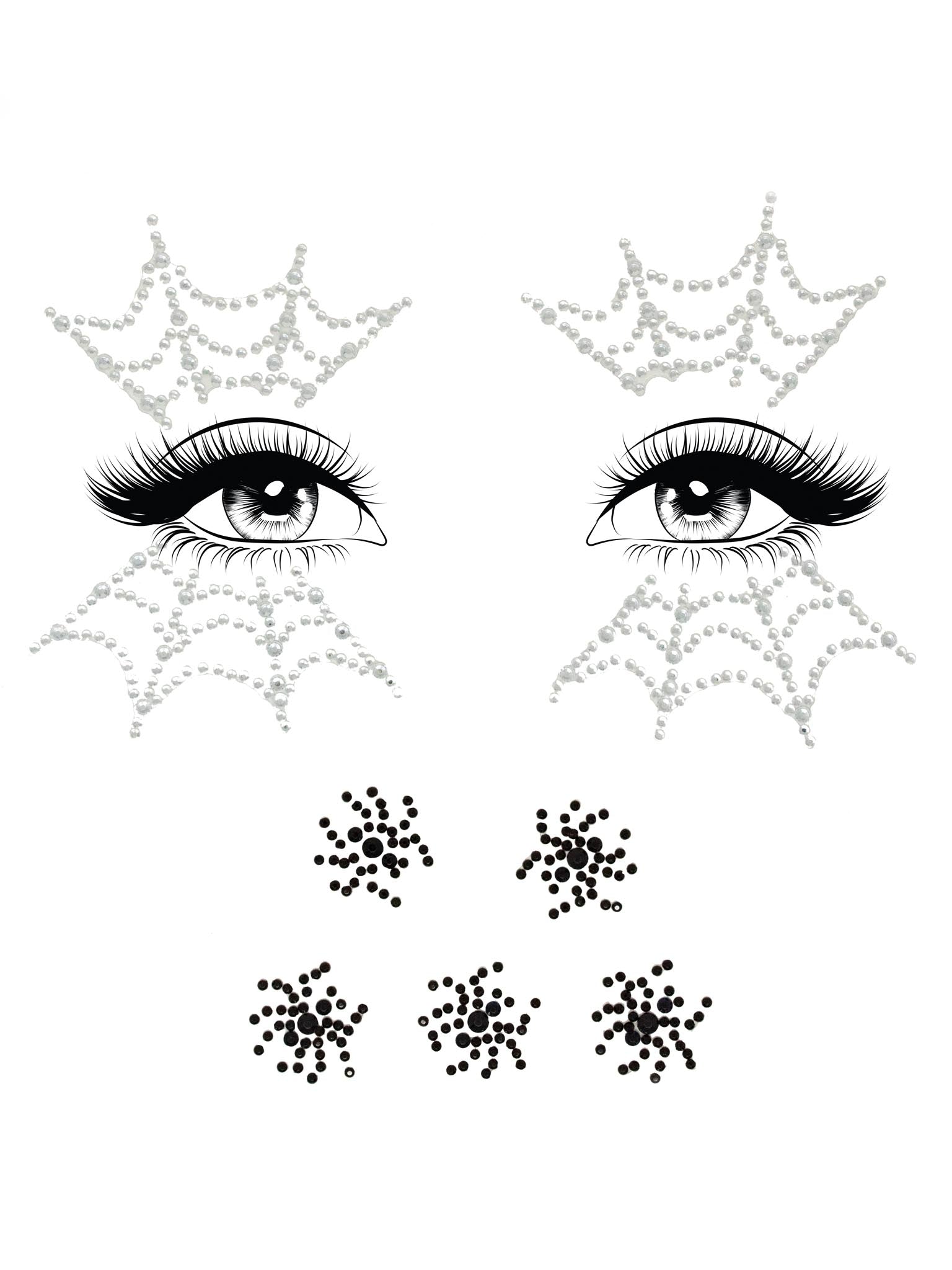 Web Face Jewels Sticker