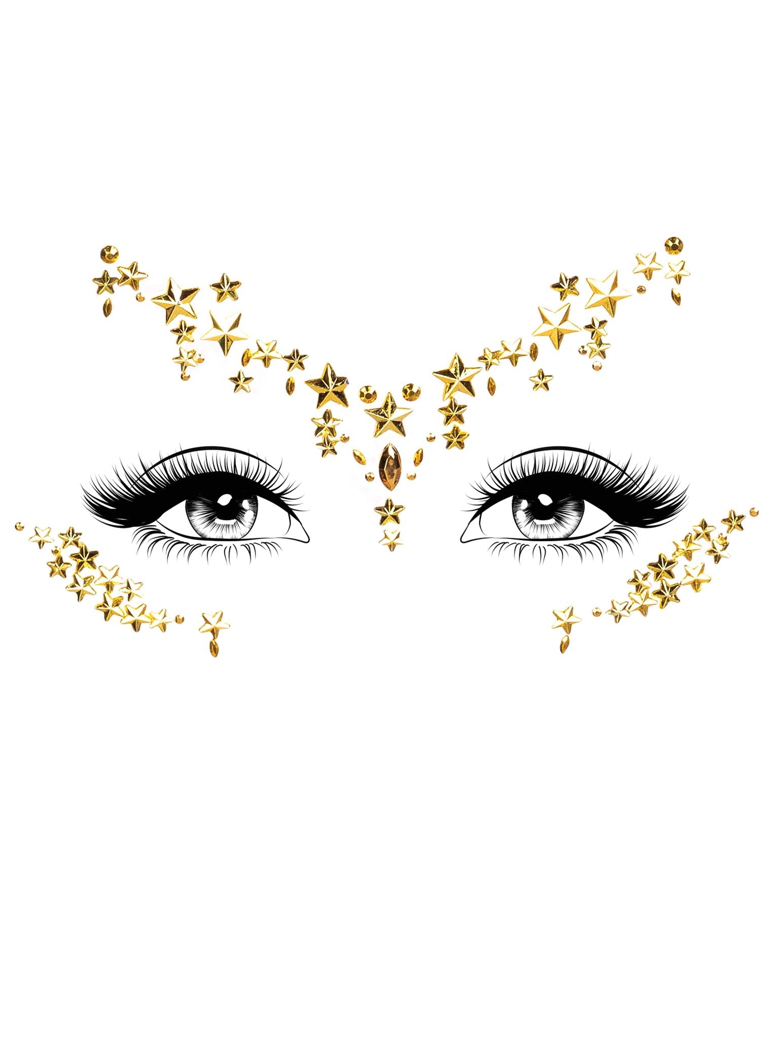 Star Sign Face Jewels Sticker