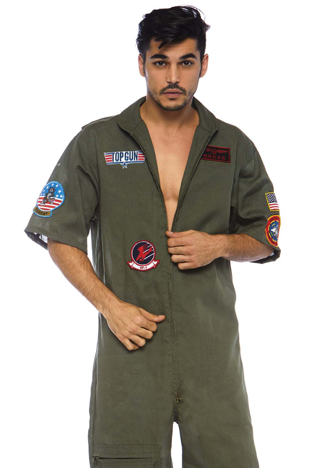 Top Gun Costume Short Flight Suit